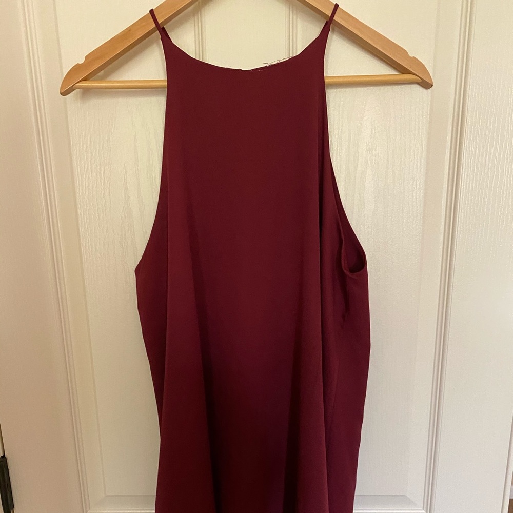 Maroon Meghan LA dress
